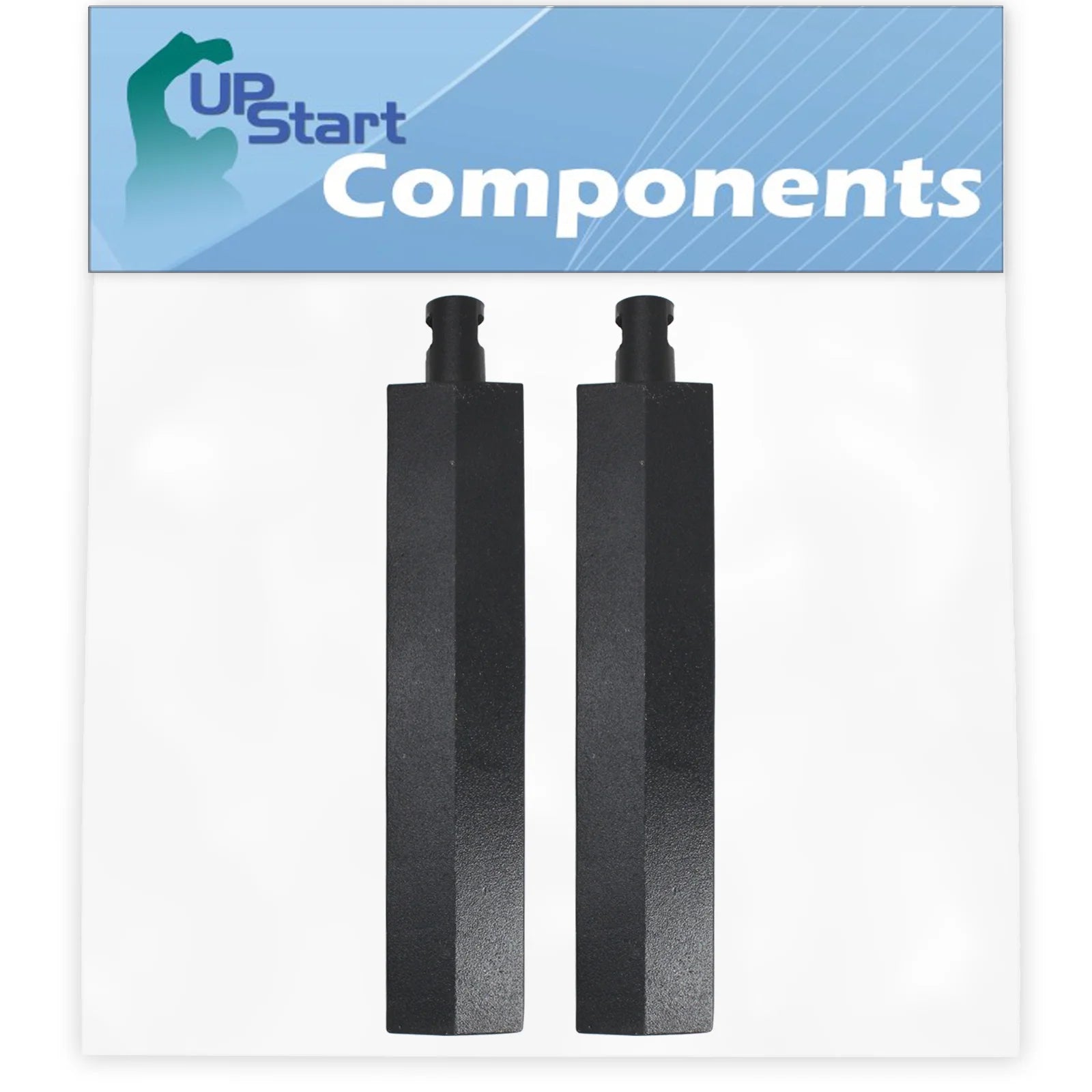 2-Pack BBQ Gas Grill Tube Burner Replacement Parts, Cast Iron Pipe Burners 15 3/4" V2680