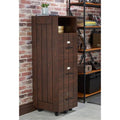 Industrial Filing Cabinet in Vintage Walnut Q1416