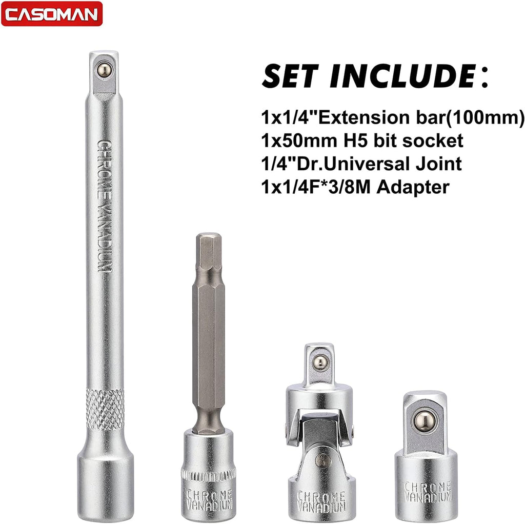 1/4-inch Drive Click Torque Wrench Set, Dual-Direction Adjustable, 90-Tooth, Pack of 2 D94778