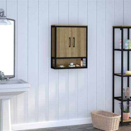 Golden Oak Wall Cabinet T250