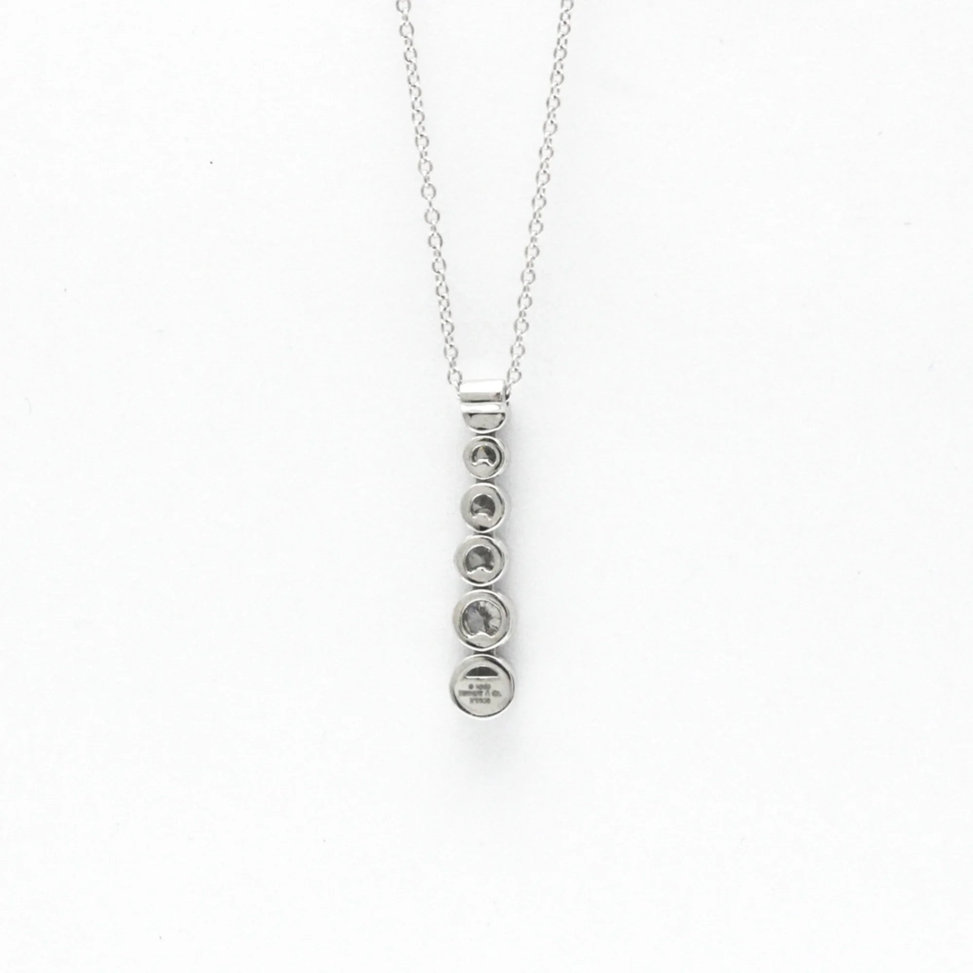 Platinum Diamond Drop Necklace V699