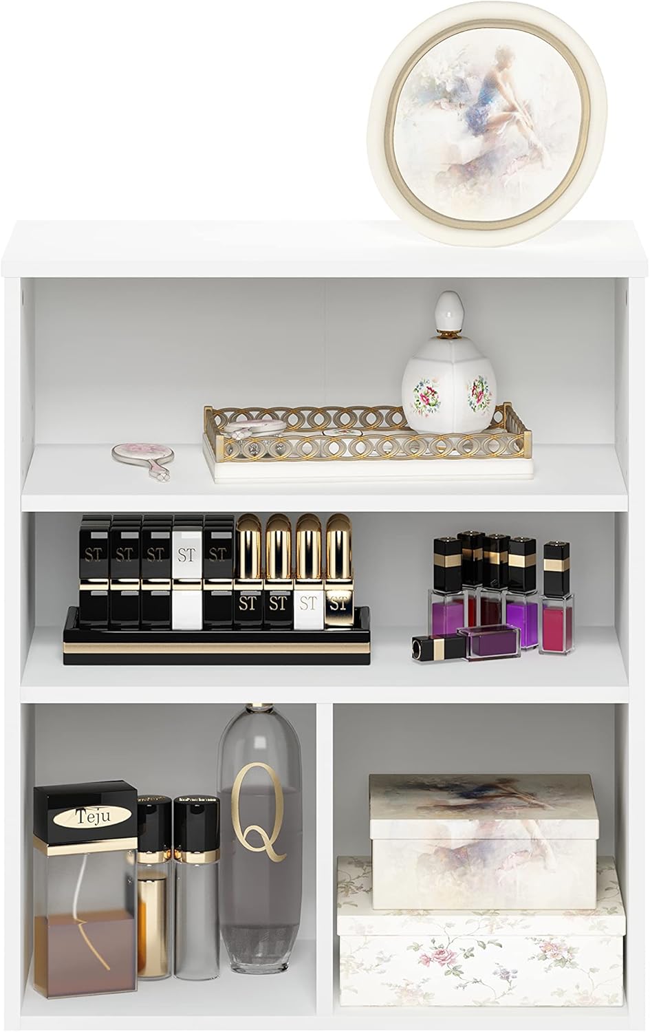 3 Tier White Bookcase R797645