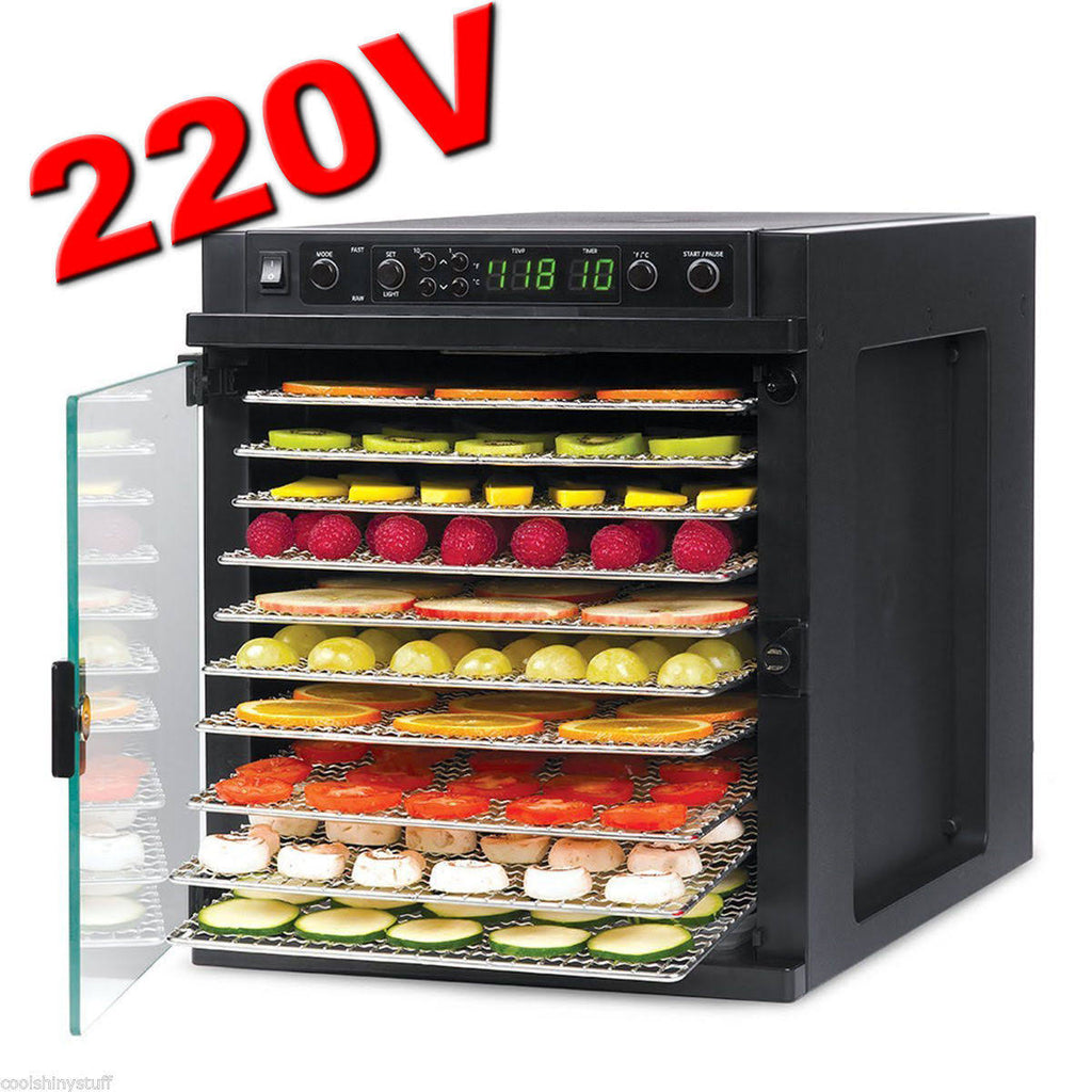 Digital Food Dehydrator with Stainless Steel Trays E100