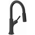 Matte Black Single Handle Kitchen Faucet X2668
