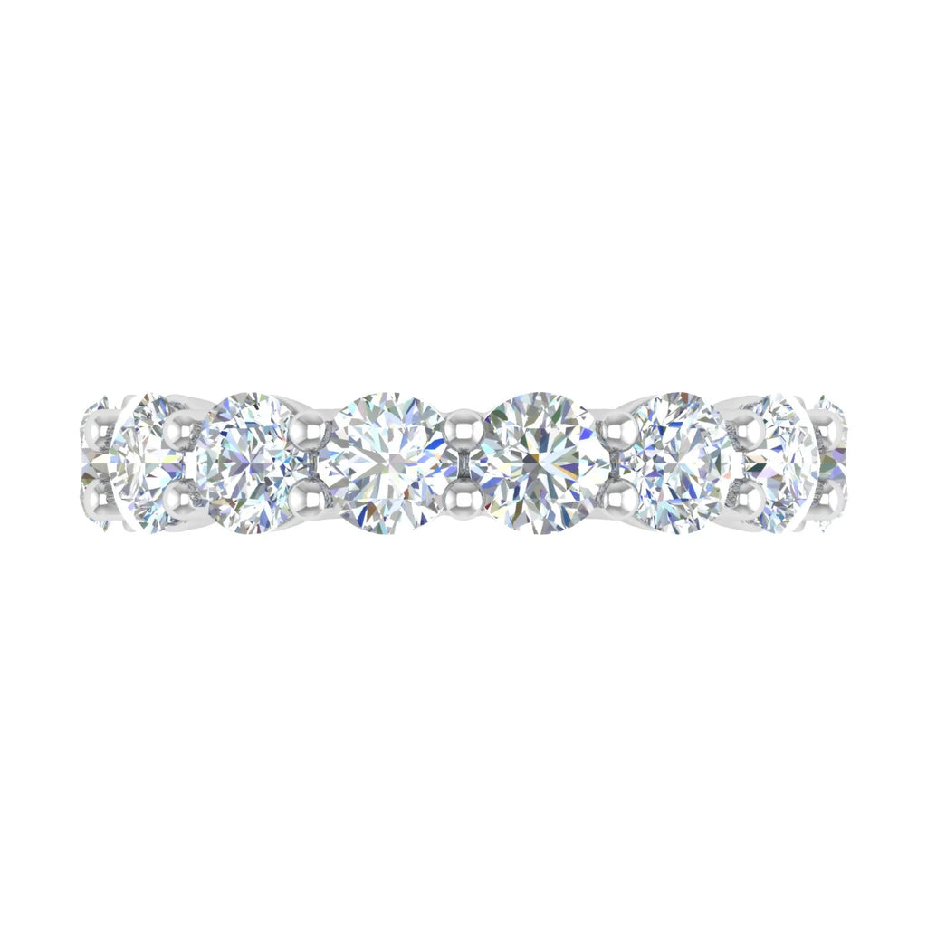 14K White Gold Diamond Eternity Wedding Band Ring W93723