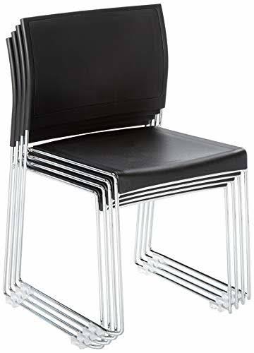 Stack Chair (Qty. 4) Chrome/Black E3625
