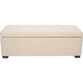 Taupe Tufted Storage Bench R578