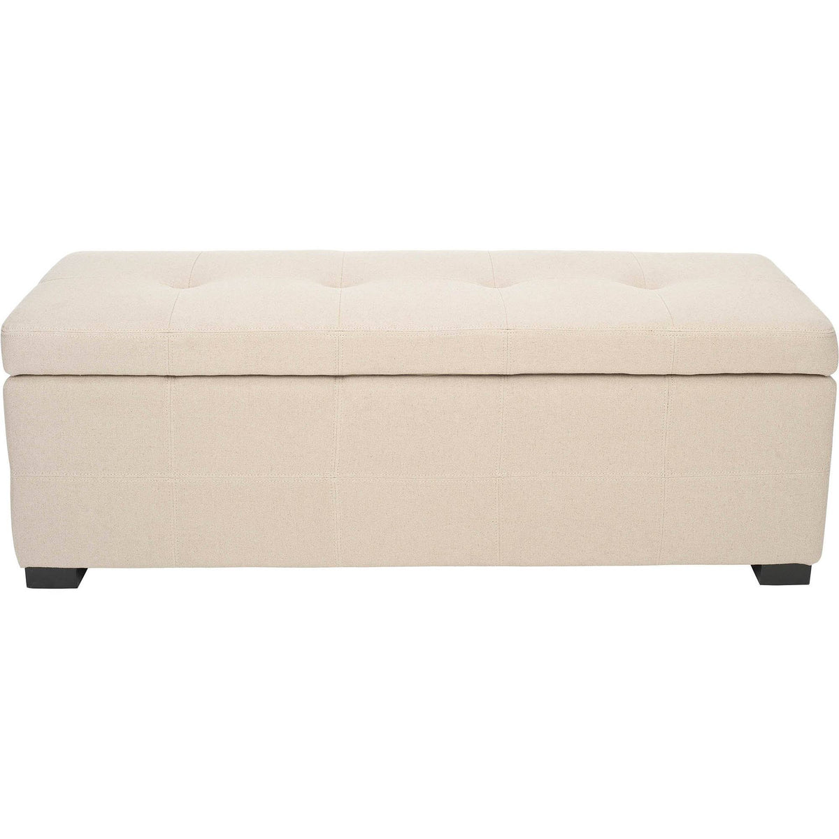 Taupe Tufted Storage Bench R578