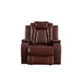 Brown Leather 3-Piece Recliner Sofa Set L68037