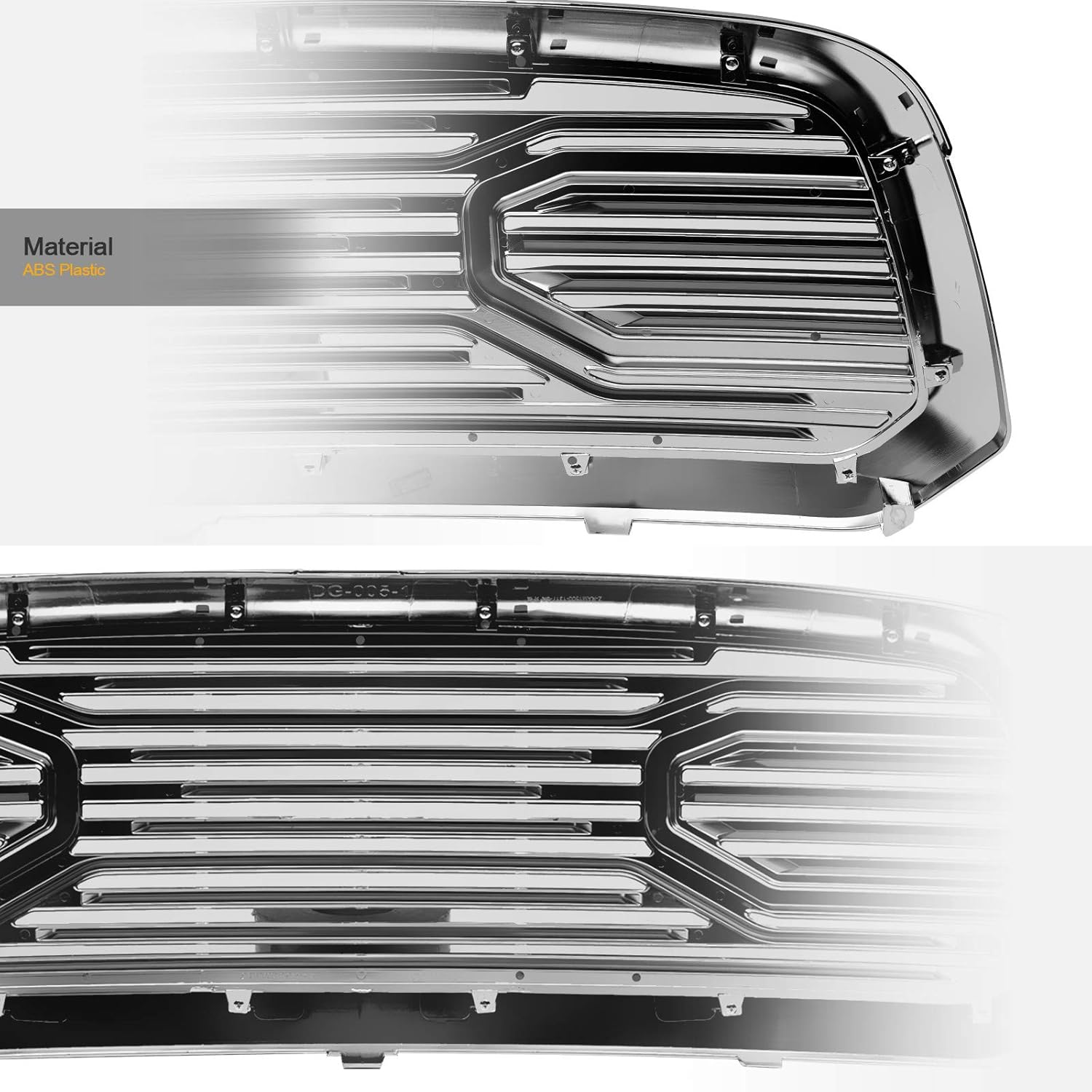 Chrome Front Hood Bumper Grille For Ram 1500 2013-2018 / Classic 2019-2022 L187441