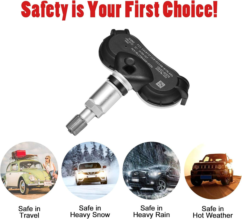 TPMS Sensor 315Mhz Programmed Tire Pressure Sensor Pack of 2 C791191