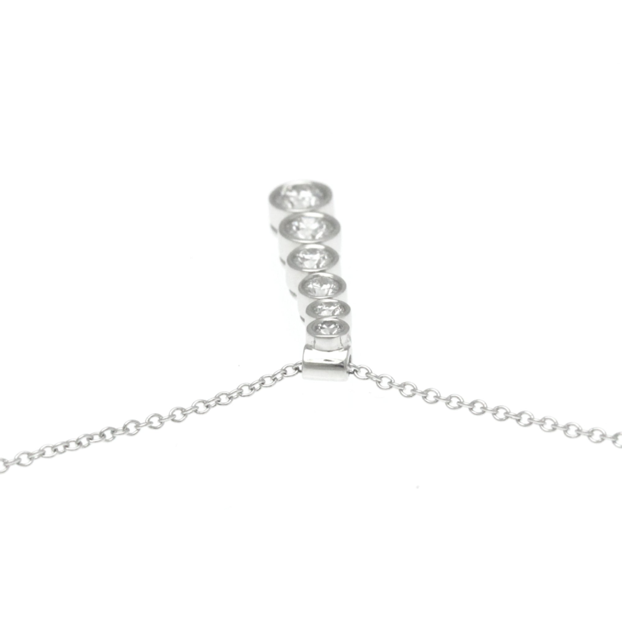 Platinum Diamond Drop Necklace V699