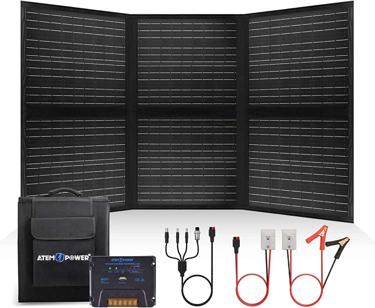 120W Portable Foldable Solar Panel with 20A MPPT Charger Controller S246