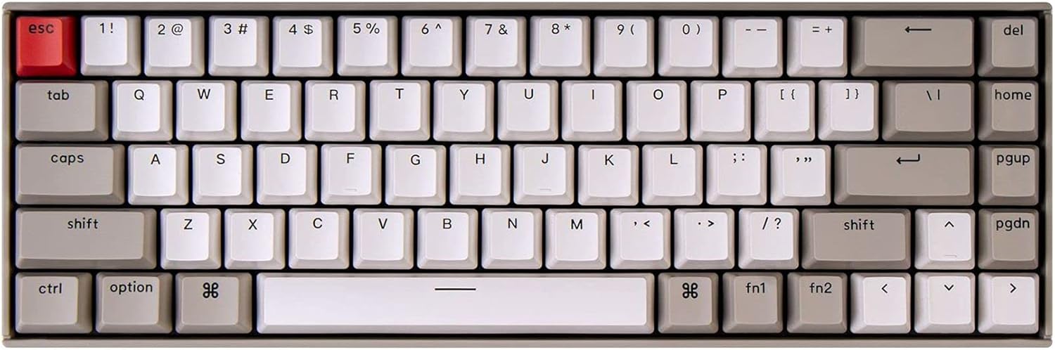 65% Compact 68 Keys Wireless Mechanical Keyboard with Keychron Red Switch B1958