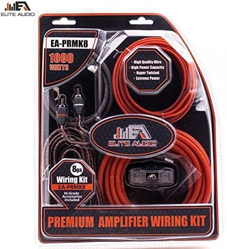 0 Gauge CCA Amplifier Wiring Kit with 20 feet 0 AWG and 2-Channel RCA Interconnects U25913