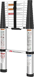 Telescoping Ladder, 12.5FT Aluminum Extension Ladder, 330 Pound Capacity U983