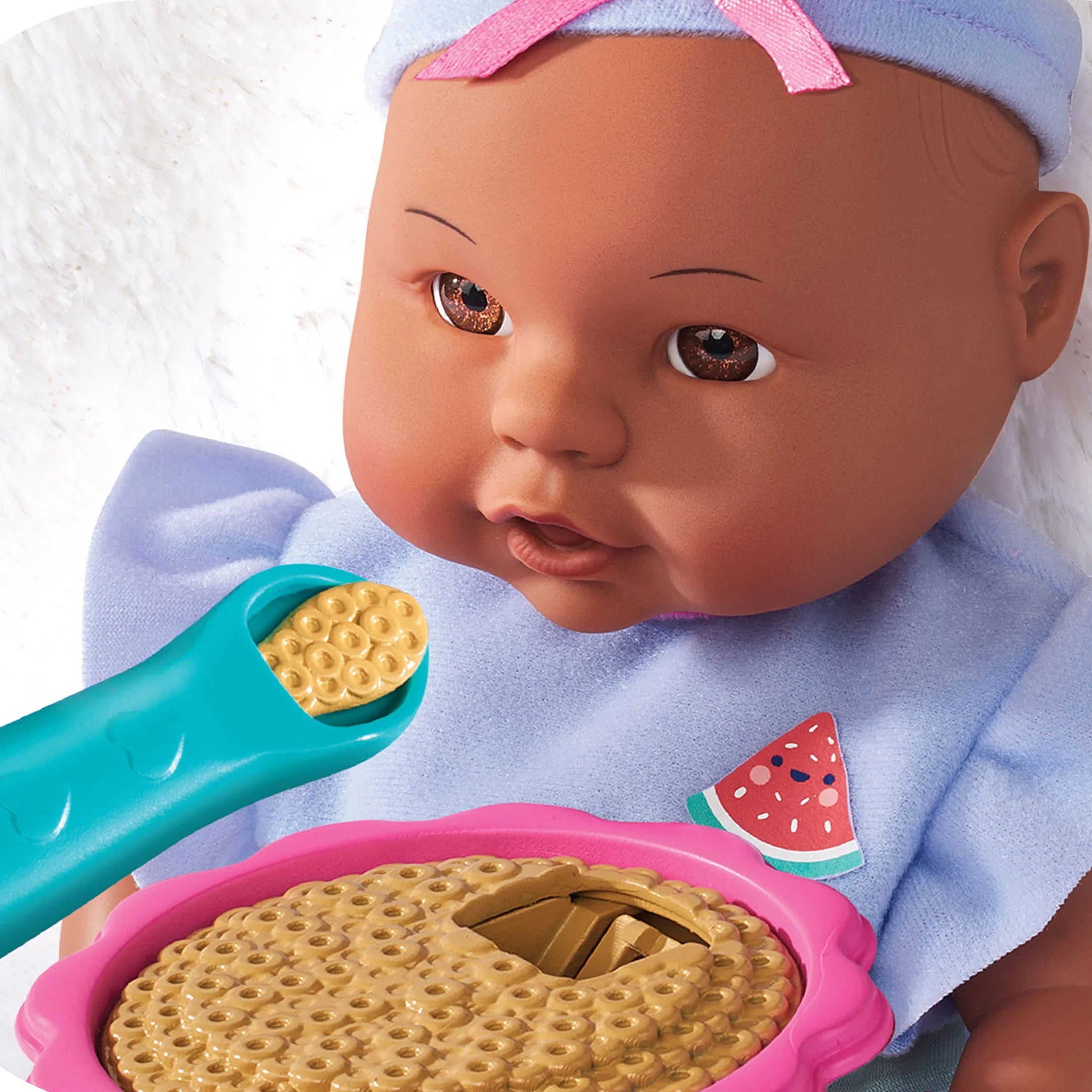 12.5 inch 16 Pieces Play Set, Dark Skin Tone, Brown Eyes N36183