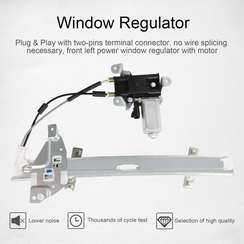 Front Driver Side Power Window Regulator and Motor Assembly Pack of 2 S236