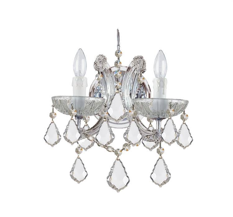 Crystal Chrome Sconce L80253