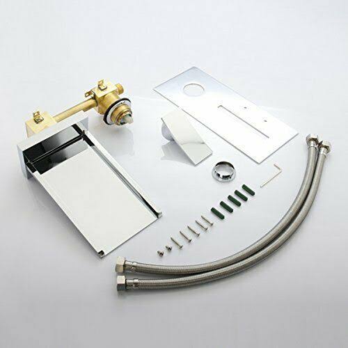 Chrome Finish LED Waterfall Bathroom Faucet O99204