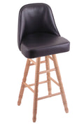 Swivel Extra Tall Bar Stool with Turned Oak Legs S766