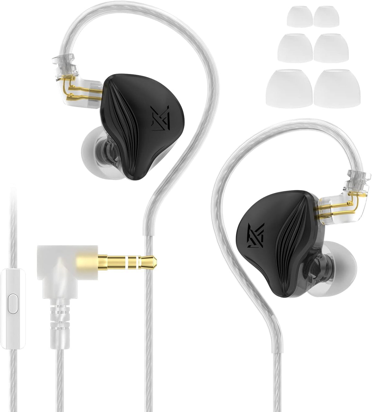 Black Electrostatic In Ear Monitor Headphones F78782