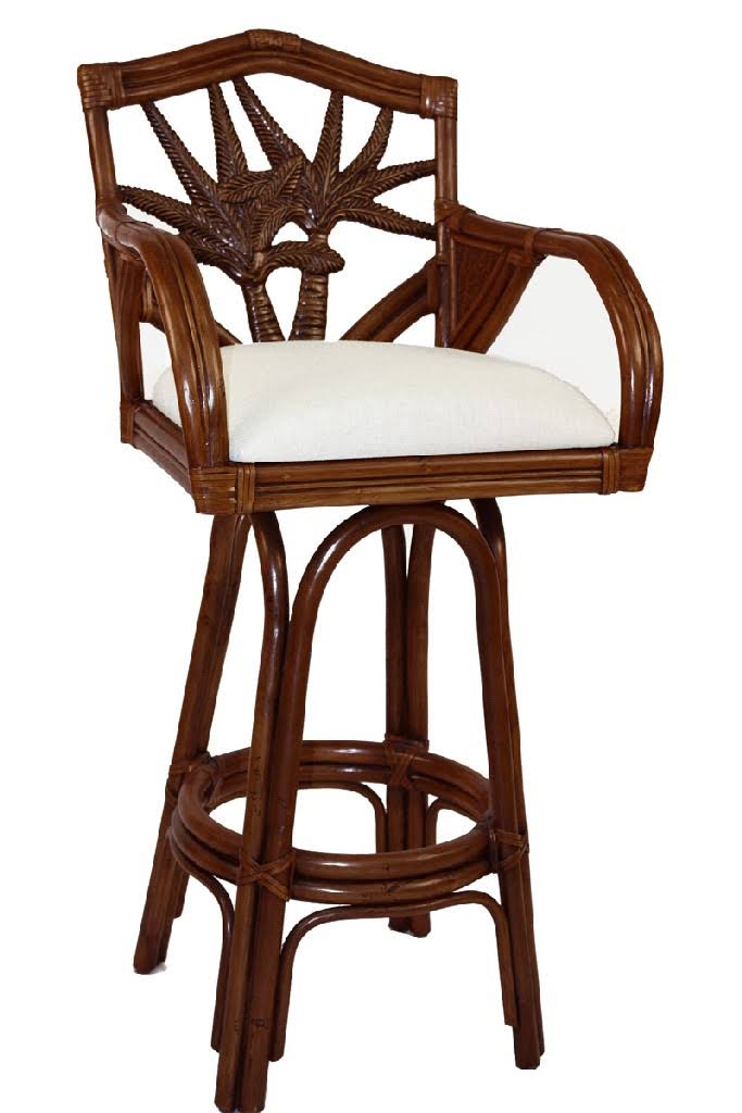 Indoor Swivel Rattan Wicker Barstool I316