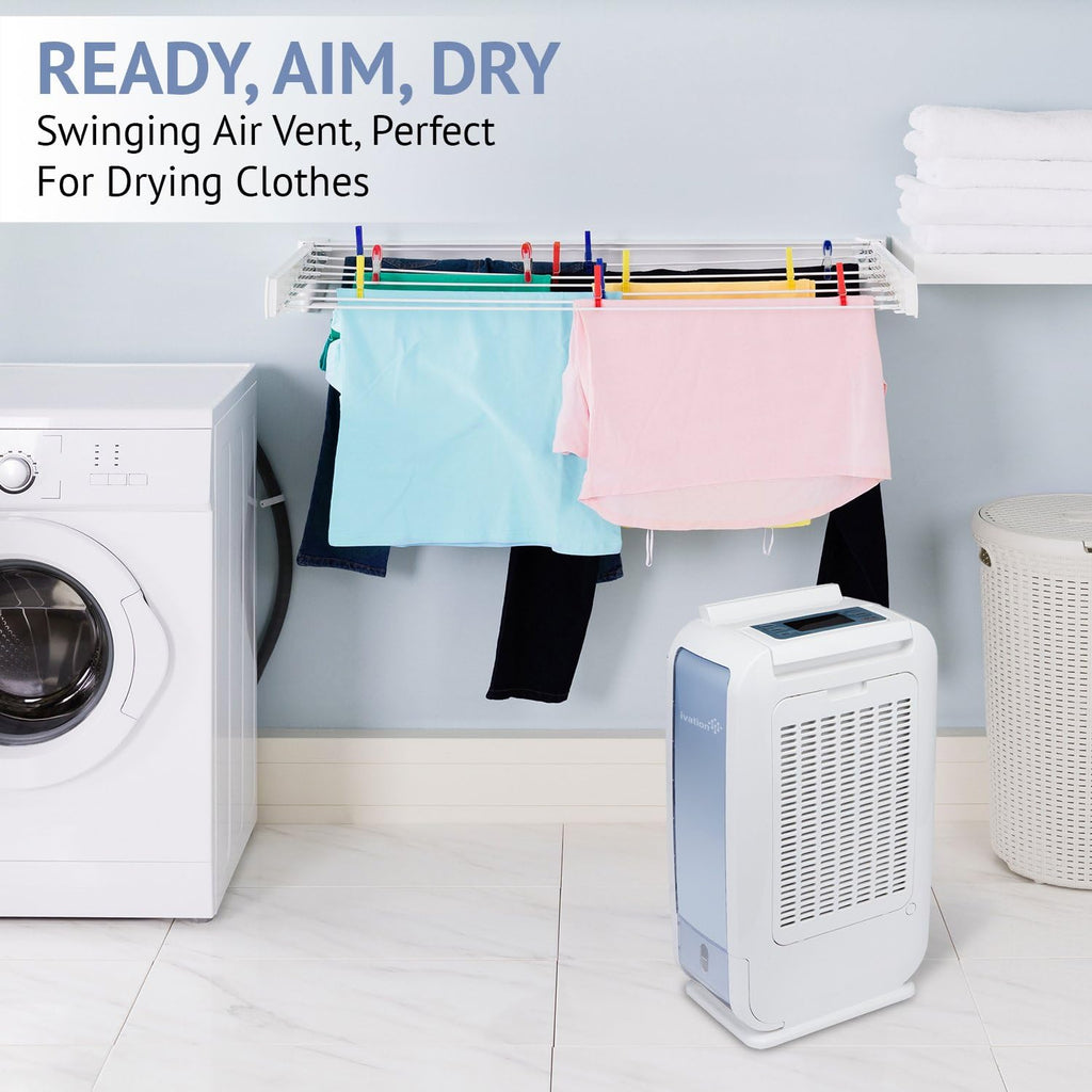 13-Pint Desiccant Dehumidifier with Continuous Drain Hose, White S47771