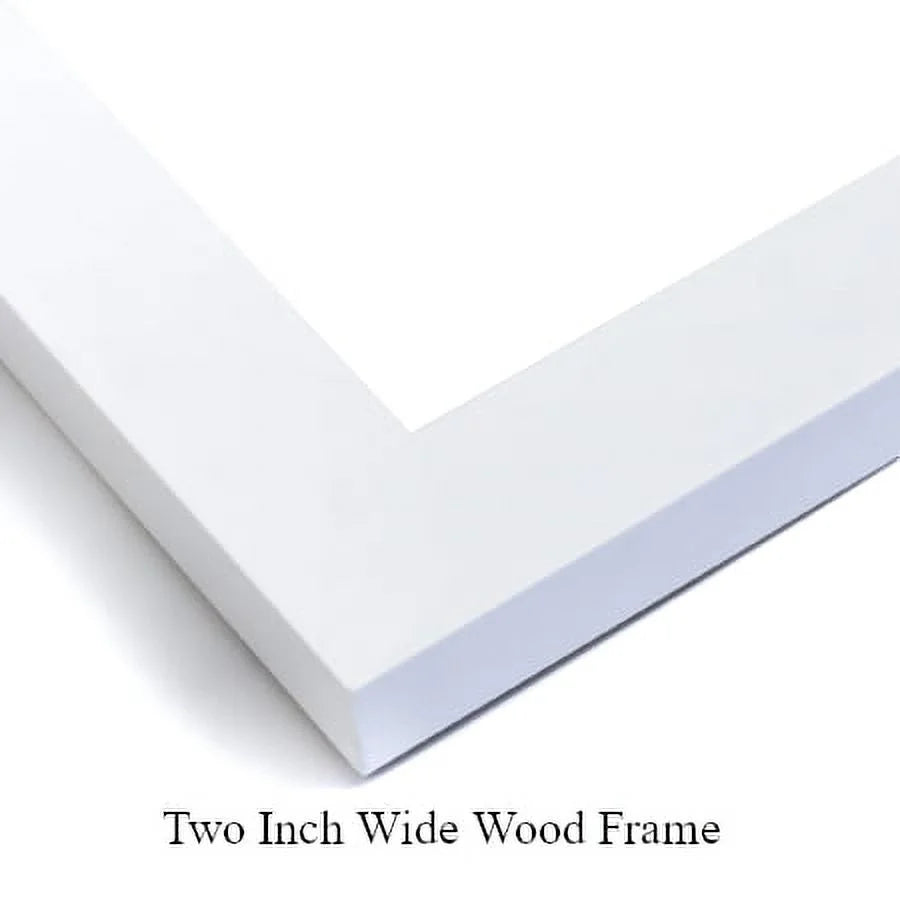 White Modern Wood Framed Museum Art Print Z999