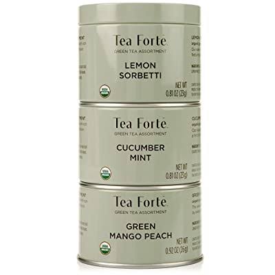 Loose Leaf Tea Trio, 3 Small Tea Tins, Green Tea Sampler G782