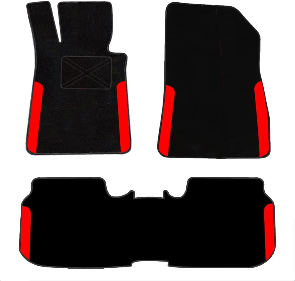 Black Red Polyester Car Floor Mats for TRAX 2019 D706884
