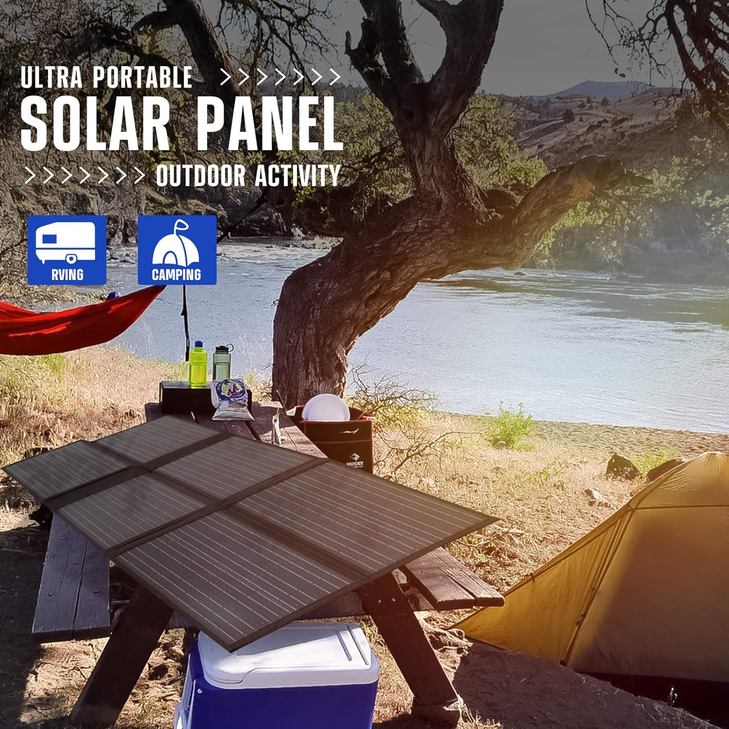120W Portable Foldable Solar Panel with 20A MPPT Charger Controller S246