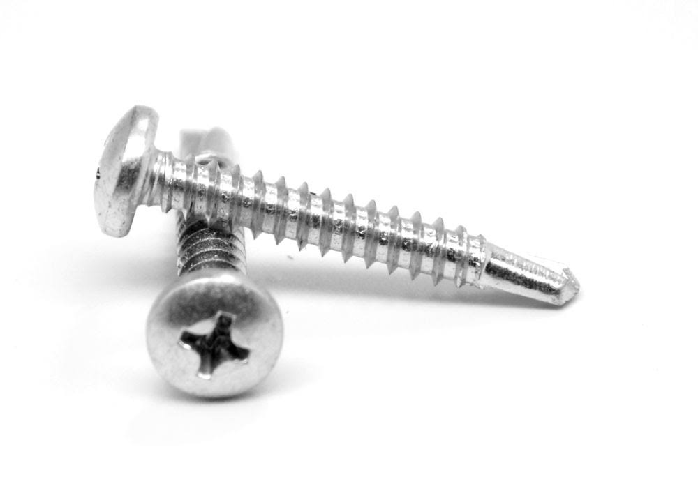 3/8 Self Drilling Screw Phillips Pan Head Low Carbon Steel Zinc Plated Pk 10000 U5482