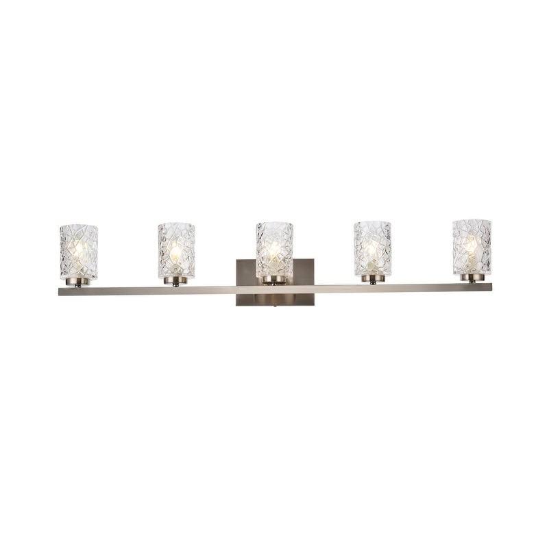 5 Light Bath Sconce with Clear Shade Q6469