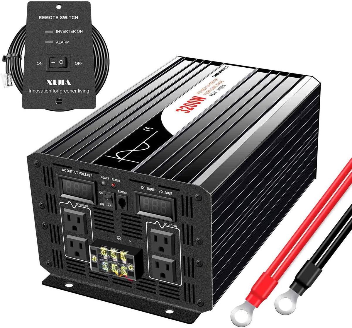 1500W Pure Sine Wave Power Inverter DC 12V AC 120V S459
