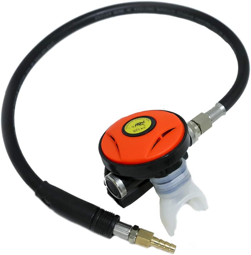 145PSI Scuba Second Stage Regulator & PVC Air Hose & Diving Mask P11258