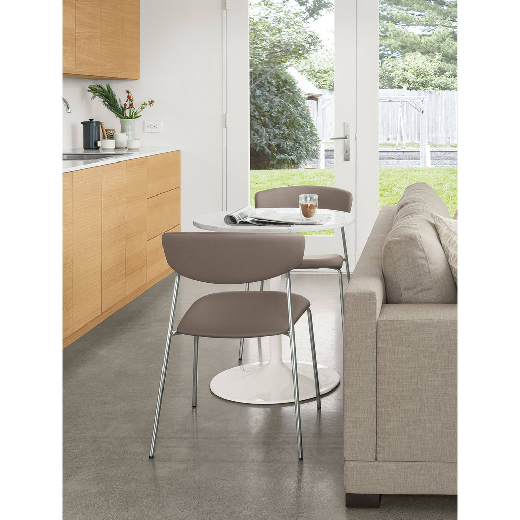 Modern Aria Round Table 27 Diameter in Grey C9418