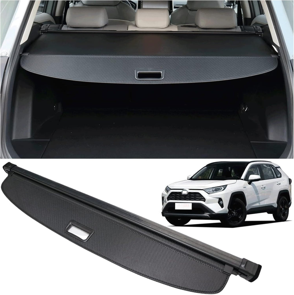 Retractable Trunk Security Cover Shielding Shade (Black/canvas) Pack of 2 J99733