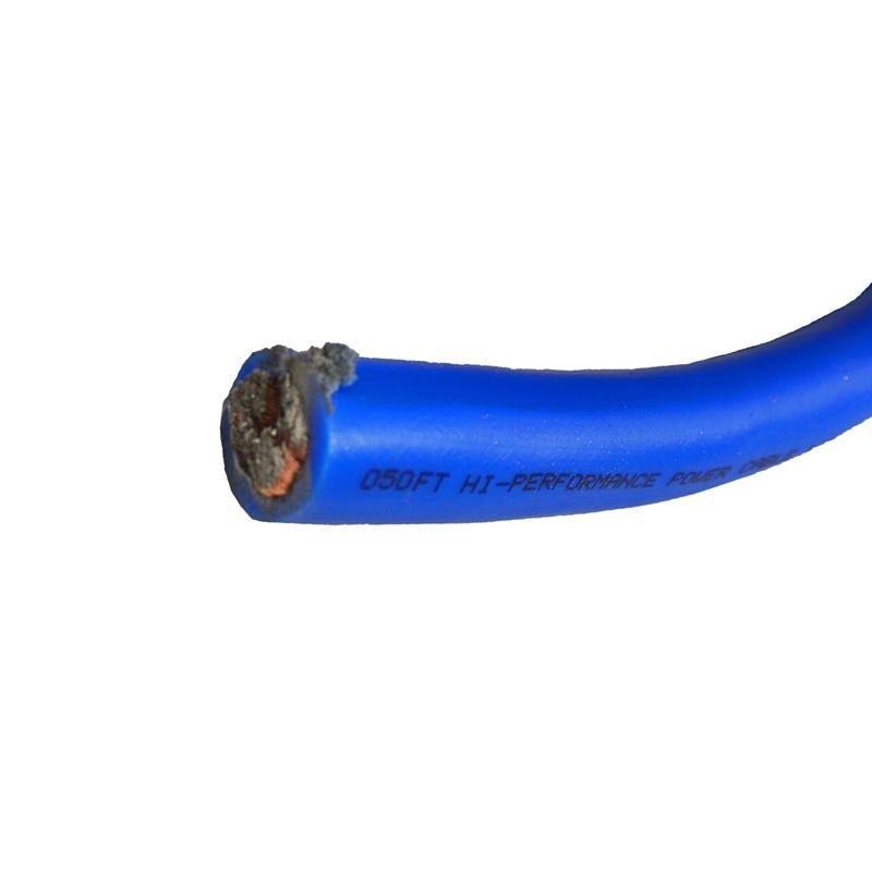 Blue 50 Feet 1/0 AWG Power/Ground Cable Wire Y887161