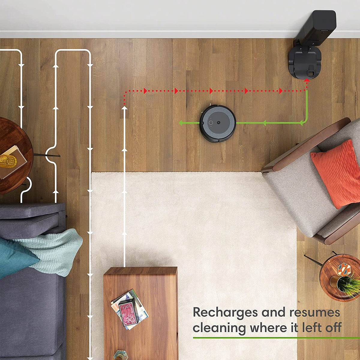 Robot Vacuum with Automatic Dirt Disposal K178518