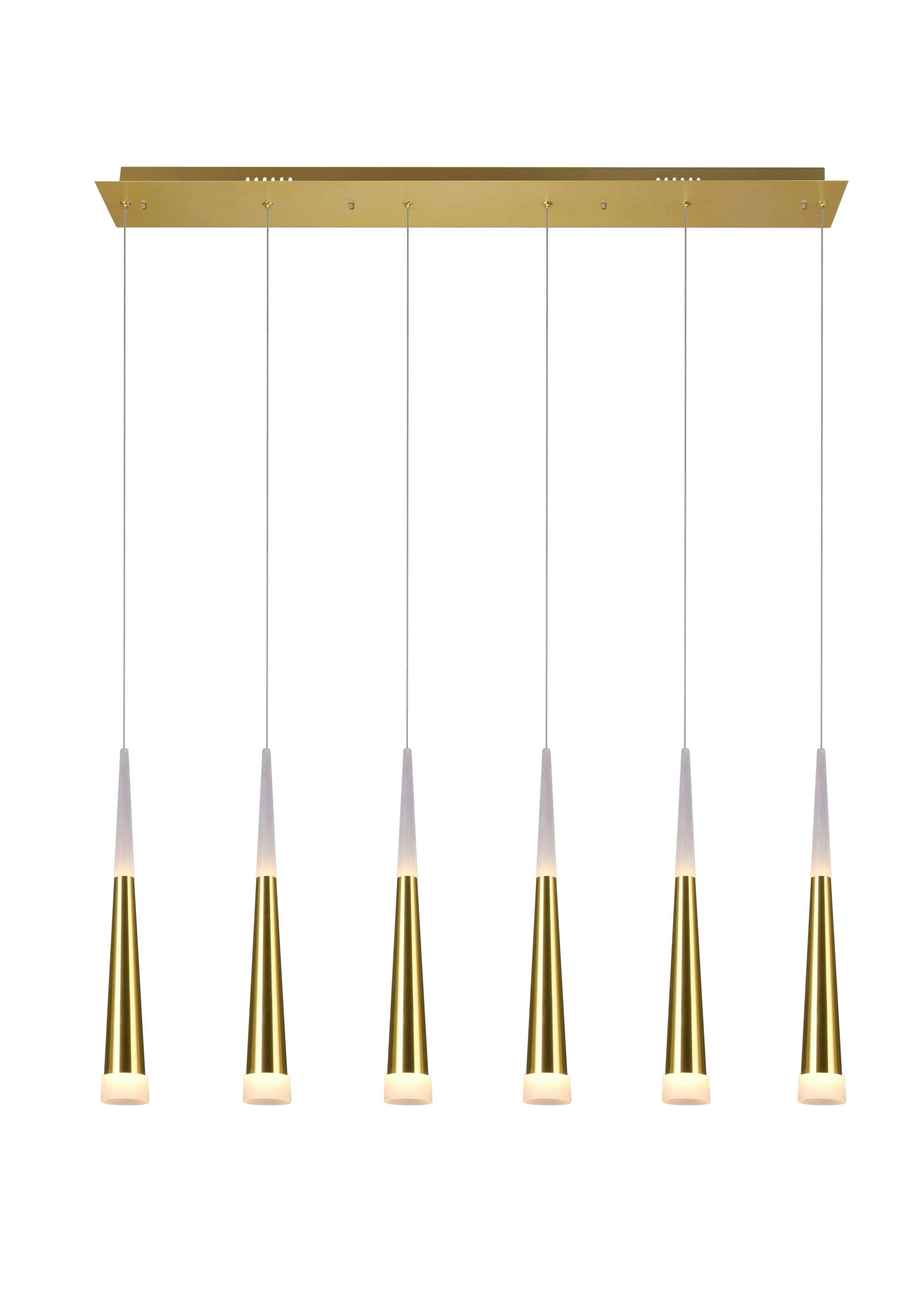 Gold Leaf LED Pool Table Light V95177