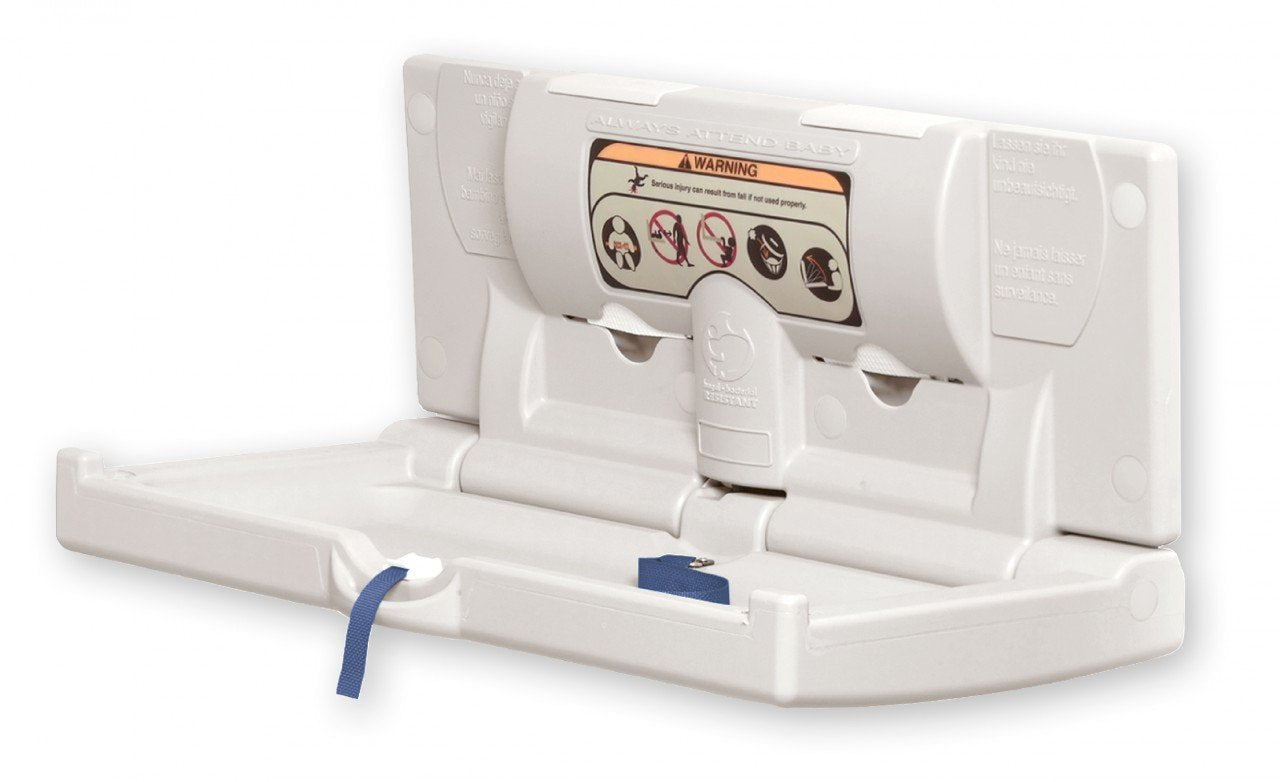 Baby Changing Station, Horizonal Mount, Gray X1218