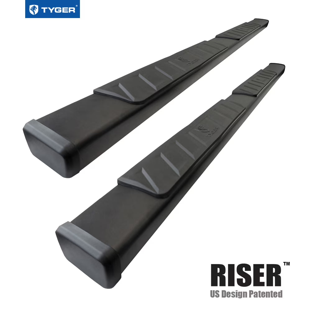 4" Riser Running Boards Side Step Rails Nerf Bars E105