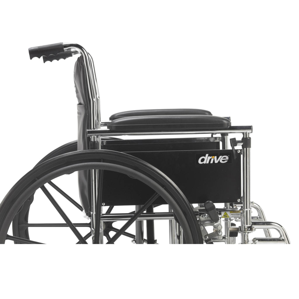 Chrome Sport Wheelchair with Elevating Leg Rests T329