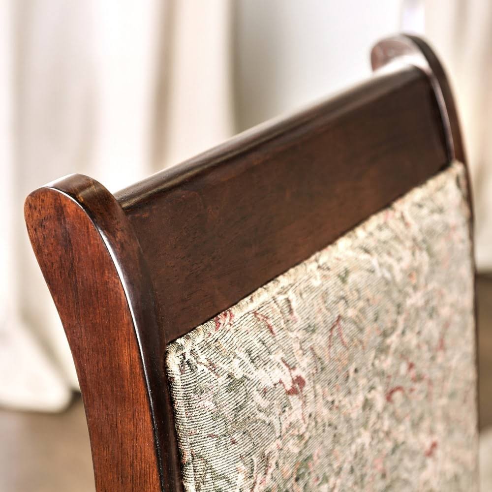 Antique Cherry Printed Dining Chair - 2 count O7124
