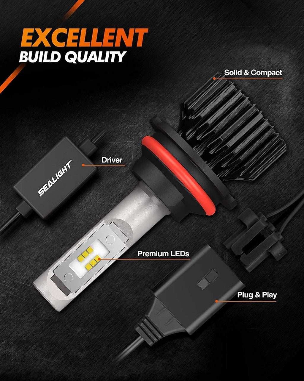 9007/HB5 LED Bulbs Pack of 2 B5852