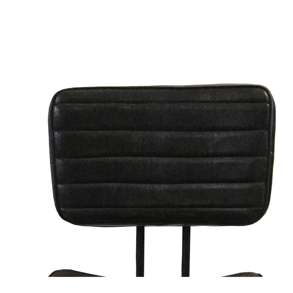 Tufted Padded Cushion Side Chairs (Set of 2) Camel Black Finish V7815