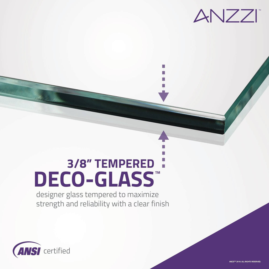 Frameless Sliding Tub Door in Matte Black Stainless Steel H26365