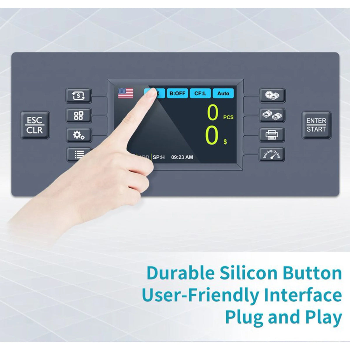 Money Counter Machine with UV/MG/MT/IR/Cis Counterfeit Detection F545552