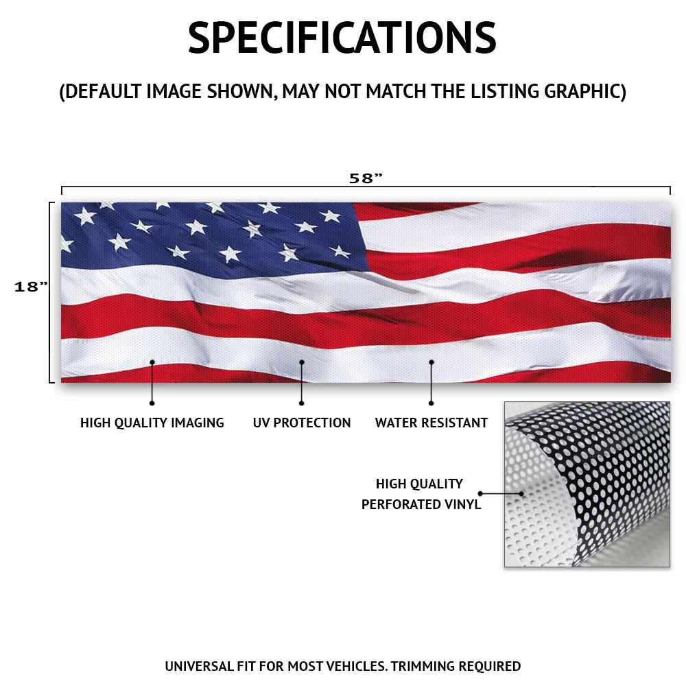 Rear Window Graphic for Truck & Car U5363